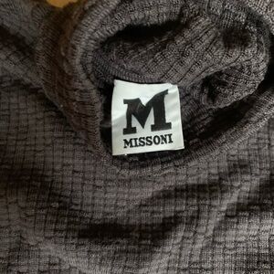 M by Missoni grey waffle turtle neck